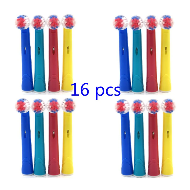 

16pcs WholeSale Colorful Children Electric ToothBrush Replacement Heads For Oral B Wholesale