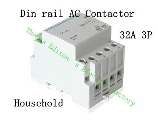 

auxiliar de partida KOHTAKTOP CT1 CT1-63 32A 3P 220V 230V 50HZ 60HZ Din rail Household AC Contactor Starter