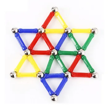 

37pcs/set Magnet Balls Sticks Metal Design Blocks Mini Bead child intelligence educational magnetic stick favorite toys gifts