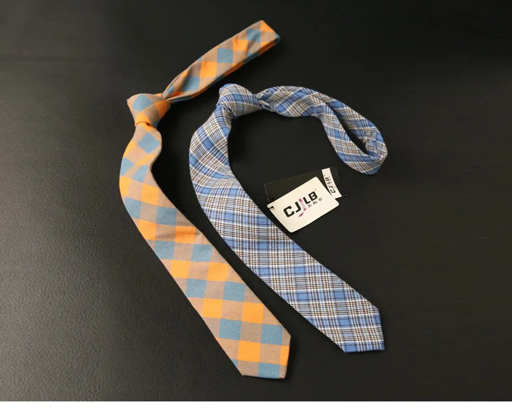 Cravate Повседневное галстук с рисунком «Шотландка» хлопок тонкий галстук для Для мужчин Gravatas Для мужчин s, вечерние узкий галстук на шею Corbatas
