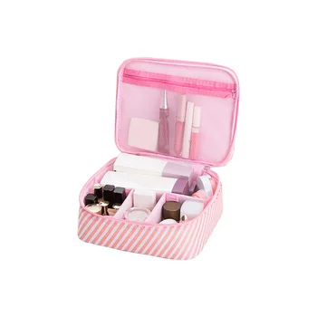 

New Makeup Bag Cosmetic Storage Case Toiletry Organizer With Adjustable Divider