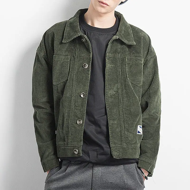 dark green corduroy jacket