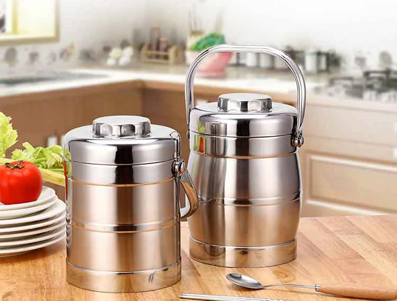 Vacuum Double Wall Stainless Steel Insulated Lunch Bento Box Portable China Japan Style Food Container For Kids Adult Student 8