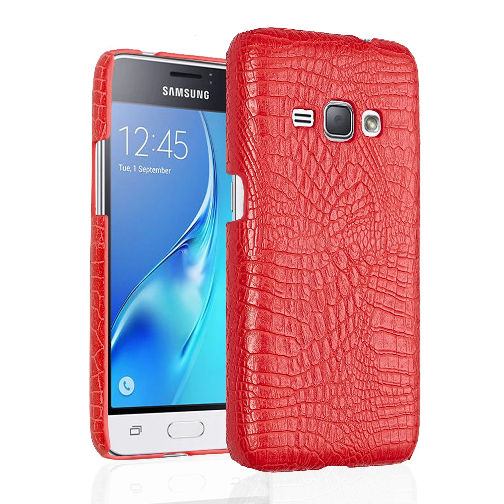 Чехол из крокодиловой кожи для Samsung Galaxy J1 2016 J120 Роскошный чехол с рисунком