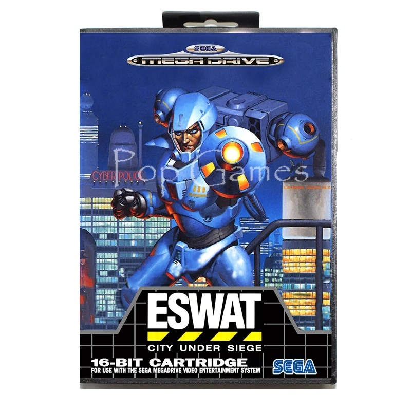 

Eswat with Box for 16 bit Sega MD Game Card for Mega Drive for Genesis Video Console