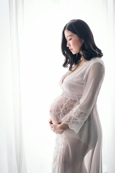 Buy White Maternity Maxi Gown Sex Long Sexy See