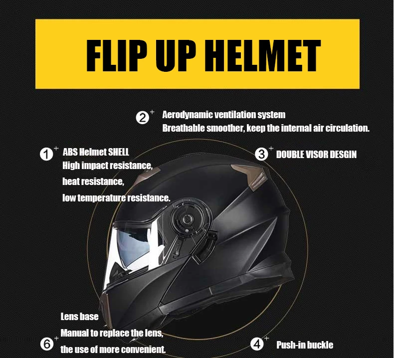 GXT 160 флип-ап мотоциклетный шлем двойная линза анфас шлем Casco Racing Capacete