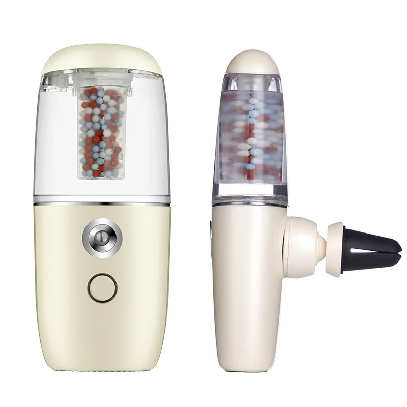 Car Humidifier face Vehicle-Mount Anion Sprayer Portable Nebulizer Mister Spray Face Spa Vaporizer Beauty Skin Machine | Автомобили и
