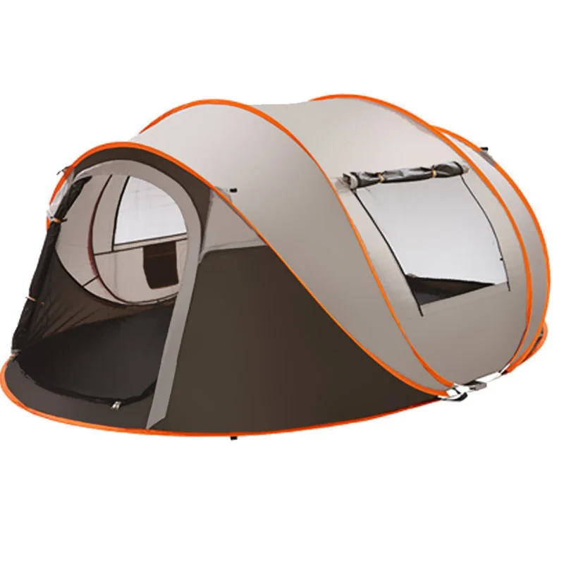 

Fast Pitch Dome Tent for 3-4 Person Automatic Instant Pop Up Lightweight Tents for Family Camping Hiking with Anti-Mosquito Door
