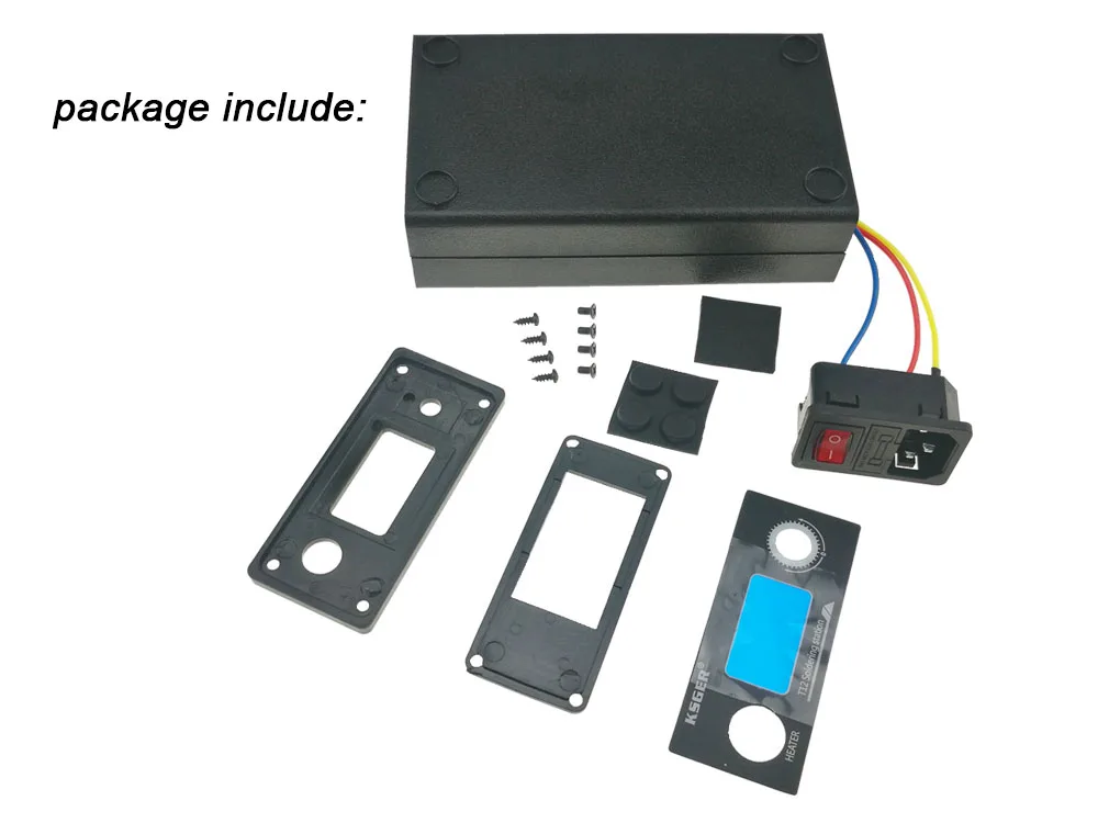KSGER T12 Soldering Iron Station Case DIY Kits Electric Welding Tools STM32 OLED Controller V2.1S V3.0 V2.00 V2.01 Plastic Case T12    DIY     ST (4)