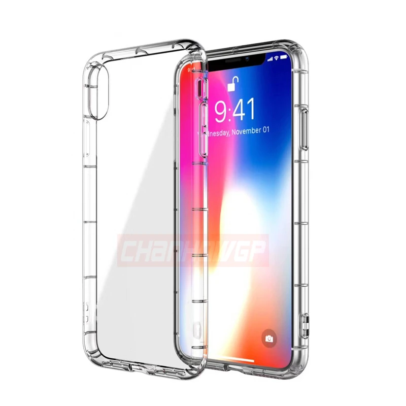 Силиконовый чехол с воздушной подушкой для iPhone X XR XS Max 6 6s 7 8 plus 5 фотоблей