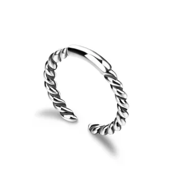 

Bohemia Vintage 100% 925 sterling silver Rings Knuckle Finger OpeningDesign Adjustable Ring for Women Marcasite Jewelry