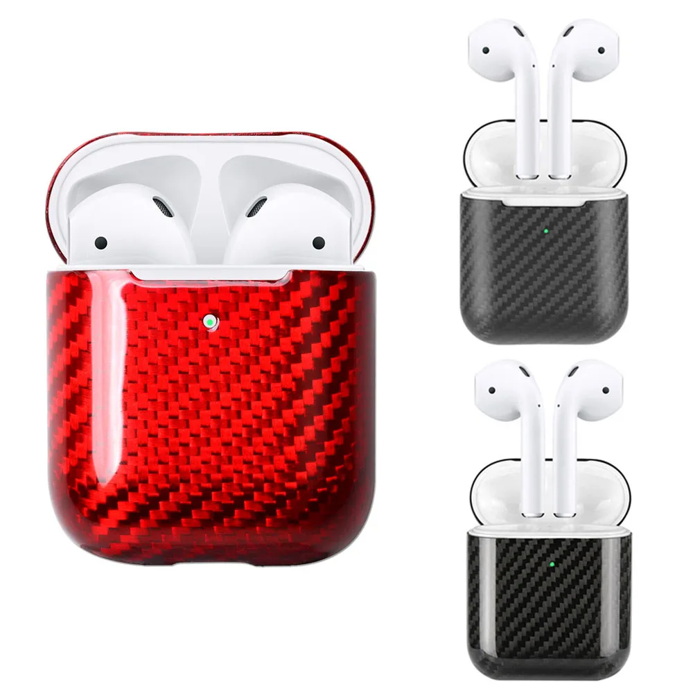 Real Carbon Fiber Case for AirPods 2 and AirPods Pro - Wireless Earphone Charging Case, Carbon Fiber LED Cover Accessories image 6