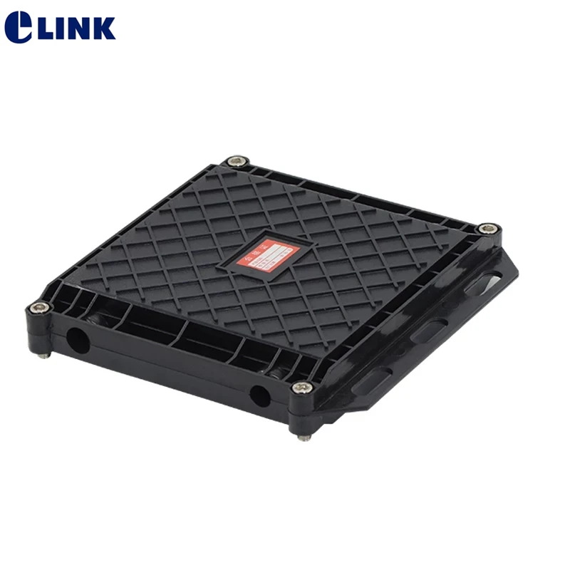 Waterproof fiber optic mini splice enclosure 12 core sqaure type 2 IN 2 OUT optical fibre joint box 21*21*5cm for 1/ribbon fiber