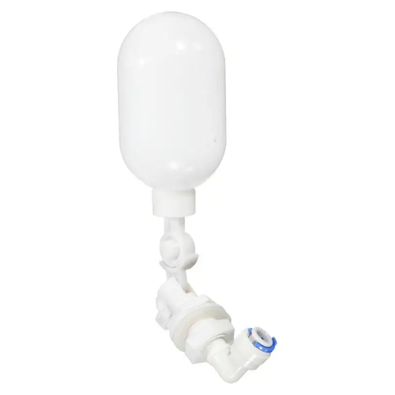 

1/4'' OD Tube Adjustable Mini Float Ball Valve Shut off Automatic Aquarium RO Water Filter Reverse Osmosis System for Fish Tank