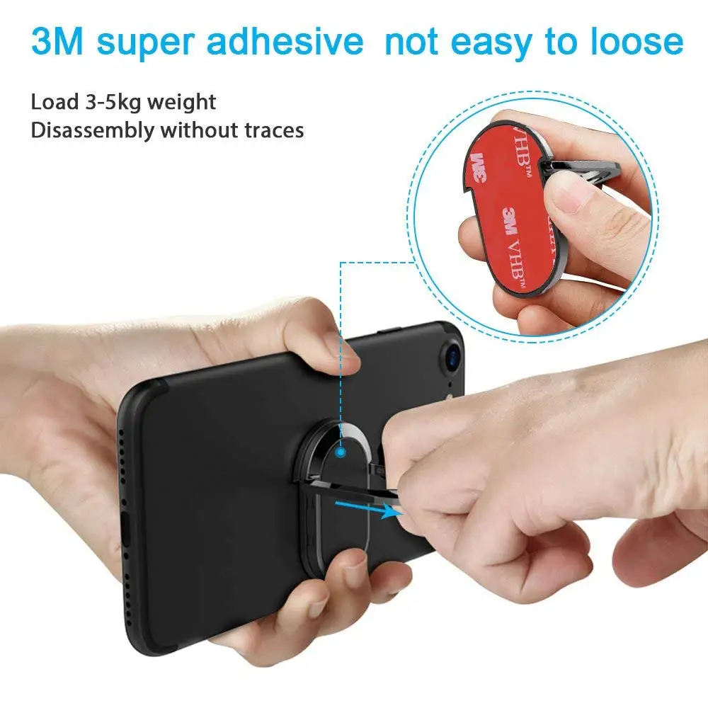 Finger Ring Mobile Phone Smartphone Stand Holder For iPhone X 8 7plus IPAD Samsung S9 S8 cell Smart Phone holder Car Mount Stand