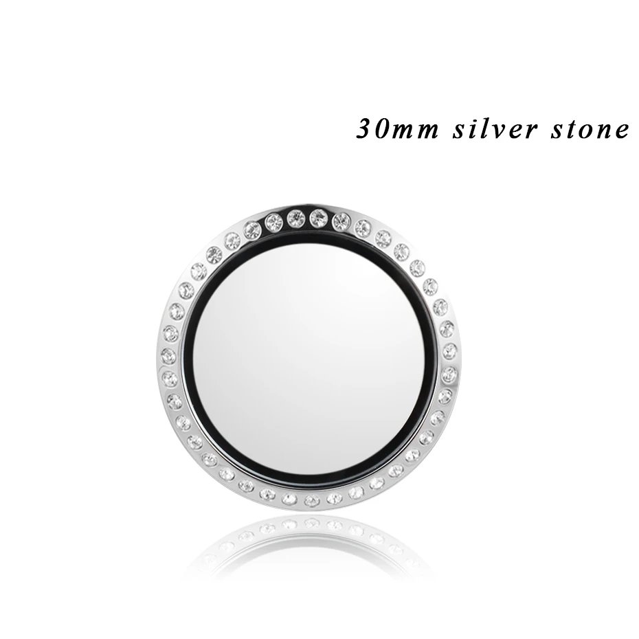 Carvort палочка плавающий медальон для мобильного телефона 30 мм нержавеющая сталь серебро жизни Медальоны памяти Камень Шарм коробка для хранения 3 м включают