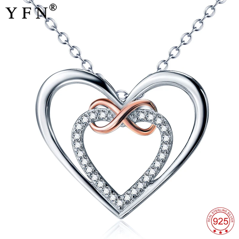aliexpress com buy genuine 925 sterling silver love heart pendants