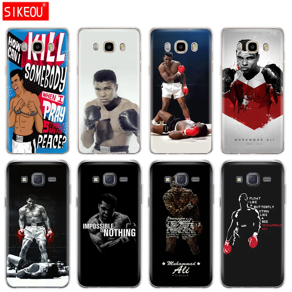 Силиконовый чехол для телефона Samsung Galaxy J1 J2 J3 J5 J7 MINI 2016 2015 prime Muhammad Ali boxing champion |
