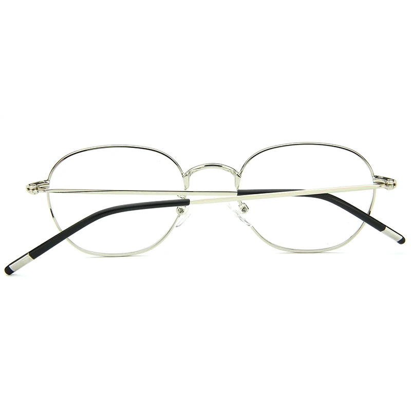 Женские/мужские популярные круглые очки с прозрачными металлическими линзами, оправа для очков, трендовые унисекс очки с защитой от радиации, винтажный стиль, оправа для очков