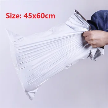 

100pcs 45x60cm (17.7"x23.6") Large White Self Adhesive Courier Bags Courier Envelope Shipping Bag Mail Bag Tear Resistance Pouch