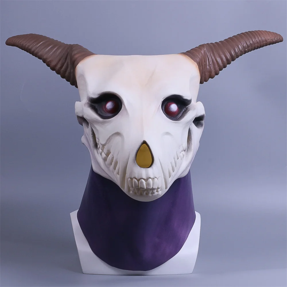 Anime The Ancient Magus' Bride Elias Ainsworth Cosplay Latex Mask Prop Halloween Masks (2)