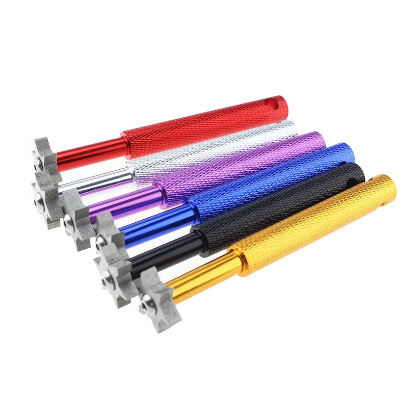 Golf Club Groove Sharpener Tool with 6 Cutters Re Grooving Cleaning