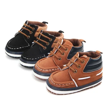 

Baby Boy Soft Sole First Walkers Toddler Infant Anti-slip Casual Walking Crib Shoes For Boys