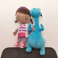 Doc McStuffins Плюшевые игрушки, Dottie девочка и милый синий дракон, мягкая детская кукла для подарка на день рождения