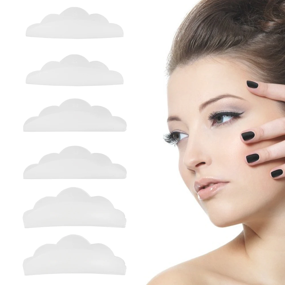 

6pc/3pairs 3D Silicone Eyelash Lifting Curlers Pad Recycling Lashes Extension Shield Pad Eyelash Curler Makeup Accessories