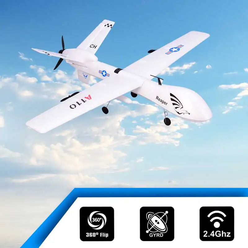 WLtoys XK A110 Хищник MQ-9 2,4 г 3Ch RC самолет Z51 обновление наружные игрушки Дрон Хищник MQ-9 модель детская игрушка