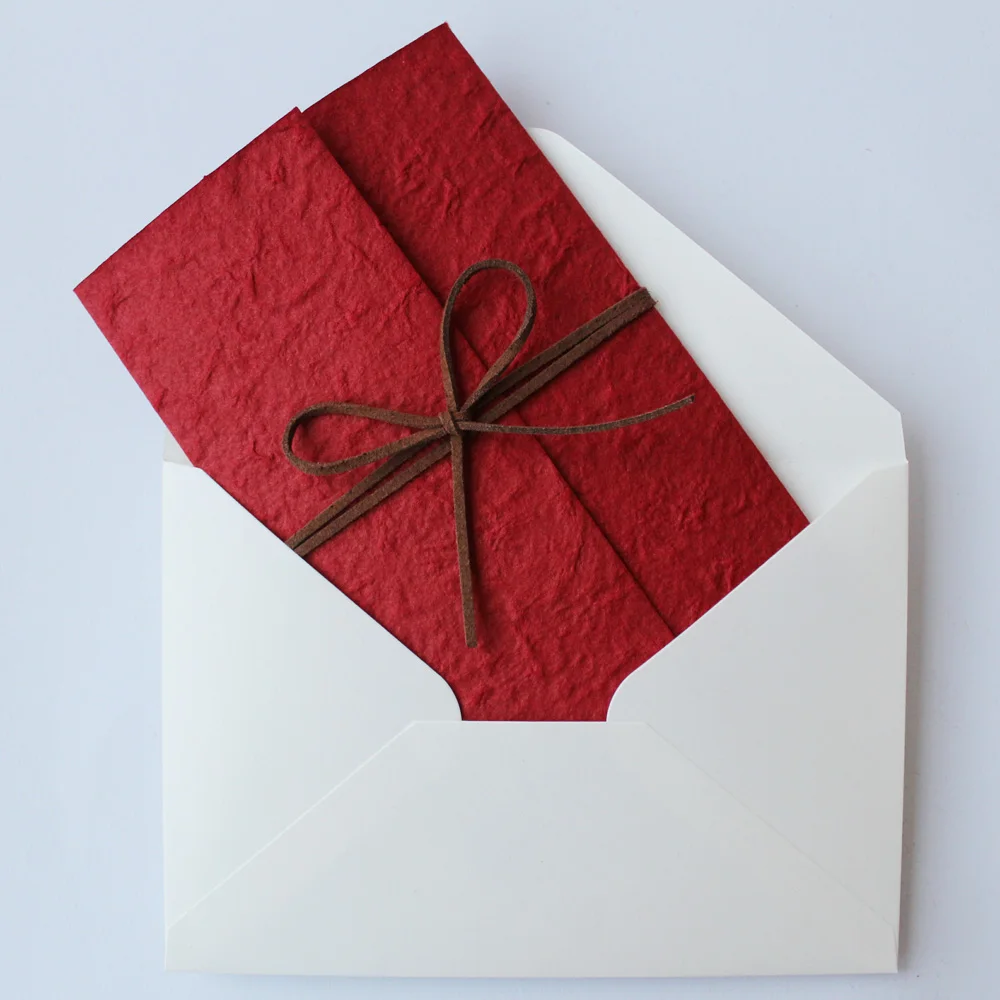 Rustic Soft Paper Envelopes Included
