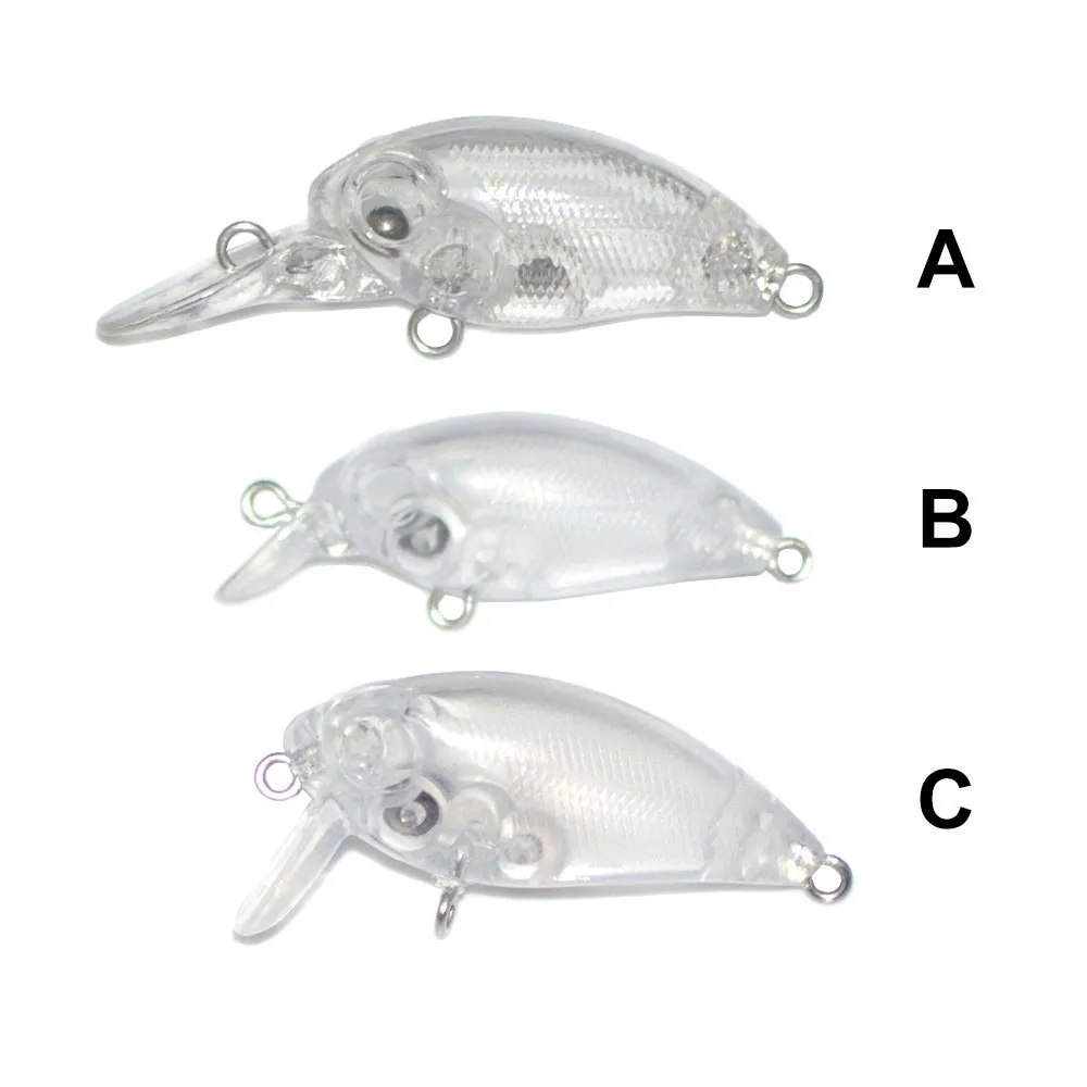 10 шт. пустые жесткие приманки, неокрашенные приманки для рыбалки, воблеры, пресноводные приманки