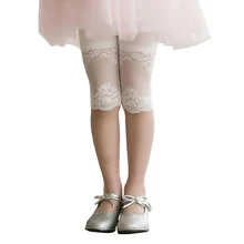 Кружевные леггинсы ярких цветов для маленьких девочек от 2 до 9 лет штаны для маленьких девочек с цветочным рисунком хлопковая одежда для маленьких девочек высокого качества, Perneiras