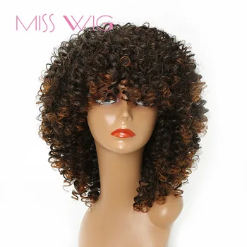 MISS WIG Long Afro Wig 18Inches Kinky Curly Synthetic Wig For Black Women American Wig Blonde Mixed Brown 280g
MISS WIG Long Afro Wig 18Inches Kinky Curly Synthetic Wig For Black Women American Wig Blonde Mixed Brown 280g