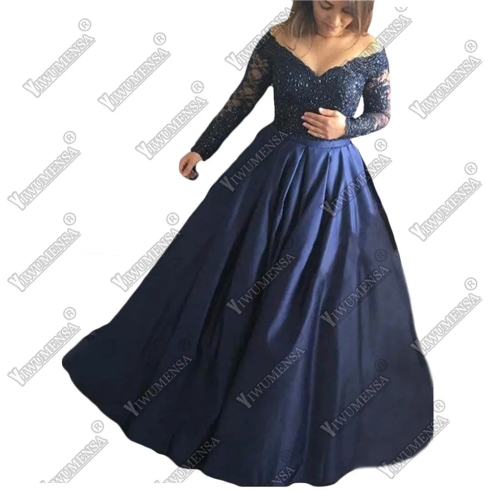 Vestidos De Graduacion Largos Золотой/черный/синий/красный платье для выпускного вечера бальное платье с аппликацией платье для выпускного вечера es атласное вечернее платье