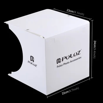

New LED Photography Shadowless Light Lamp Panel Pad + Studio Shooting Tent Soft Box Set DOM668