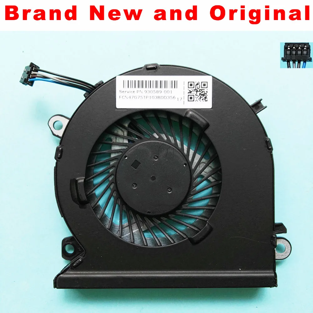 

New original cpu fan for HP 15-CB 15-CB076TX 15-CB073TX TPN-Q193 CPU cooling fan cooler 930589-001 0FJJS0000H DC 5V 0.5A