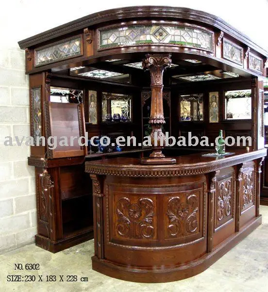 Sólido barra de madera mueble / del gabinete bar en Muebles de la barra