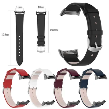 

Leather Watch Band with Adapter Rugged For Samsung Gear Fit2/Fit 2 Pro Straps SM-R360/SM-R365 Band width 18mm#5%