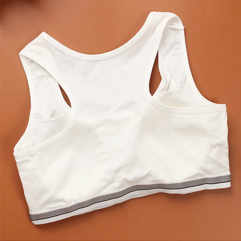 Teenageer Girls Sports Bra Gym Underwear Wireless Teenager Bra with Chest Pad Cotton Young Girls Training Bra