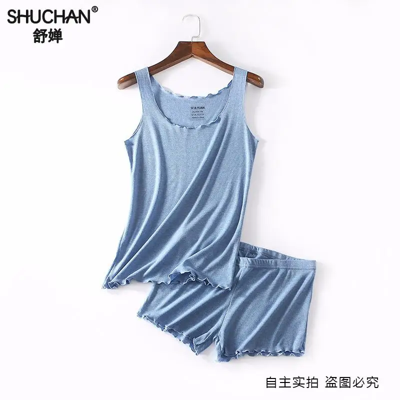 Пикантные пижамы SHUCHAN комплекты из кофты и трусиков Пляжная Хлопковая женская