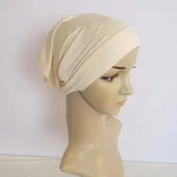 Хиджаб повязка на голову мусульманские хиджабы исламский джерси шарф шапки ислам внутренний колпачок, можете выбрать цвет, бесплатная