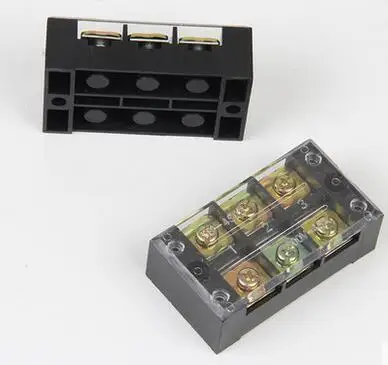 

TB-4503 600V 45A Double Row 3 Position Screw Barrier Terminal Block