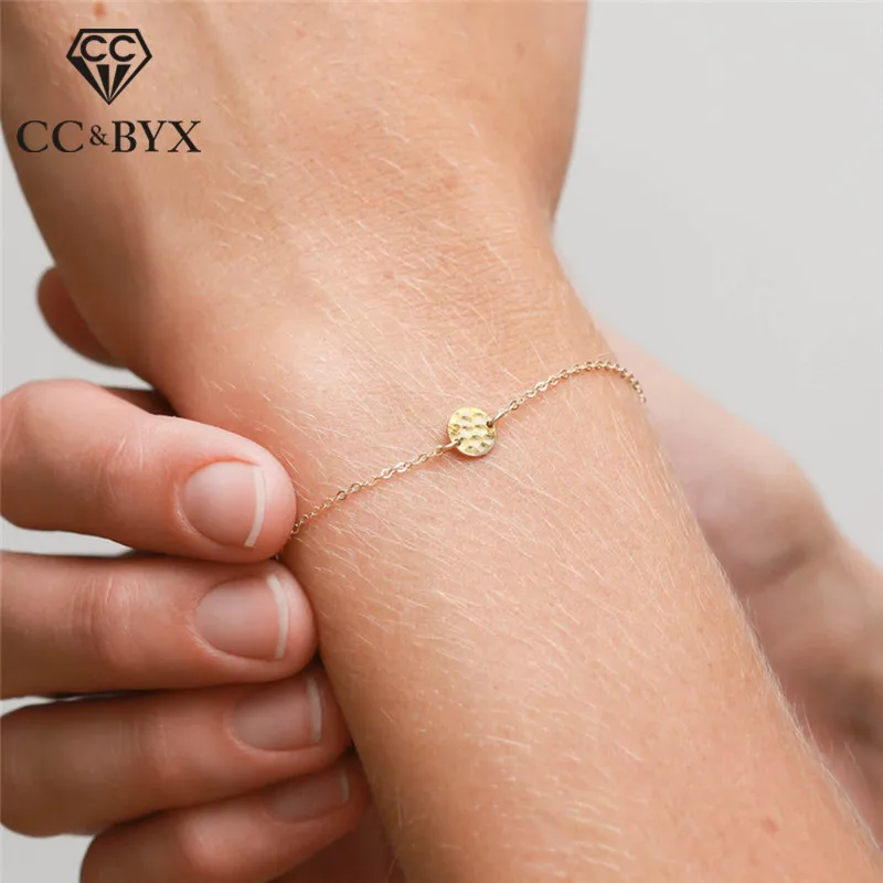

CC 925 Sterling Silver Bracelets For Women Simple Design Adjustable Bangles OL Style Fashion Jewelry Office Accessories CCB051