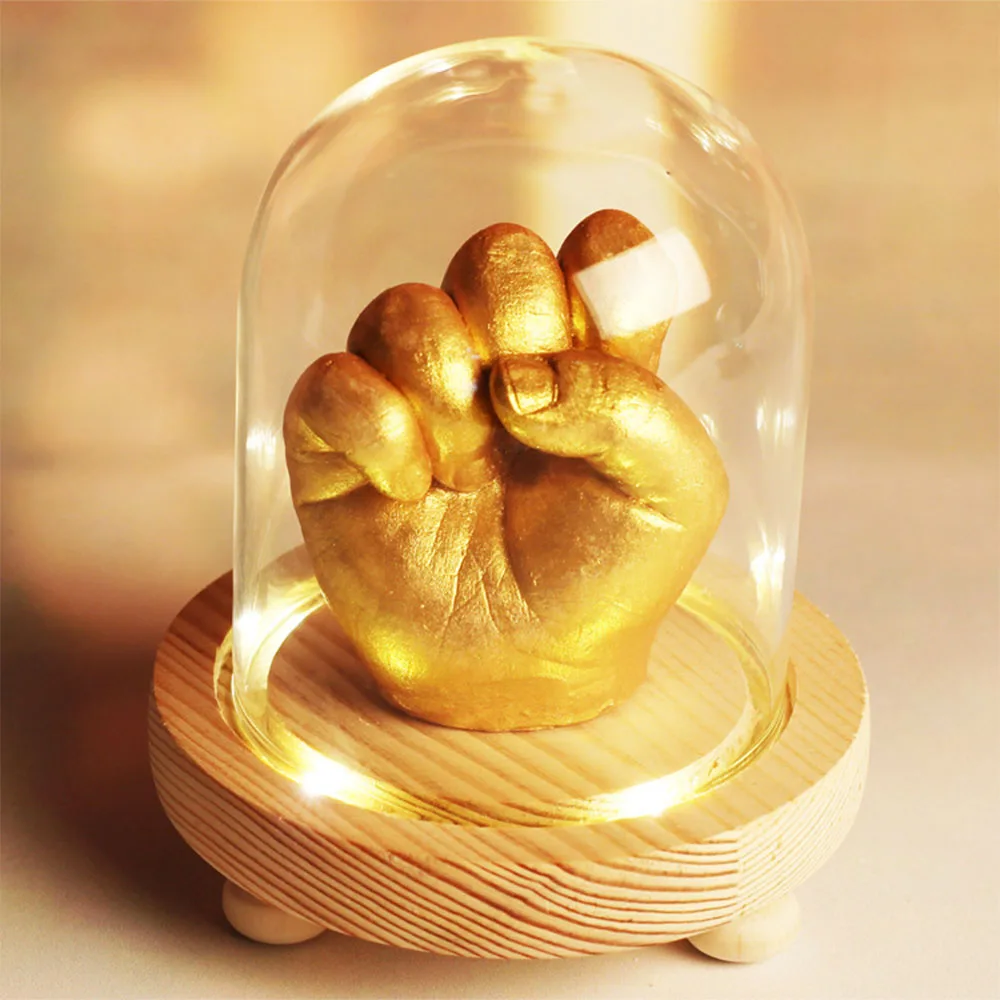 Baby 3D Hand & Foot Print mold powder Plaster Casting Kit Handprint Footprint Keepsake Gift Baby Growth Memorial Hot Sale
