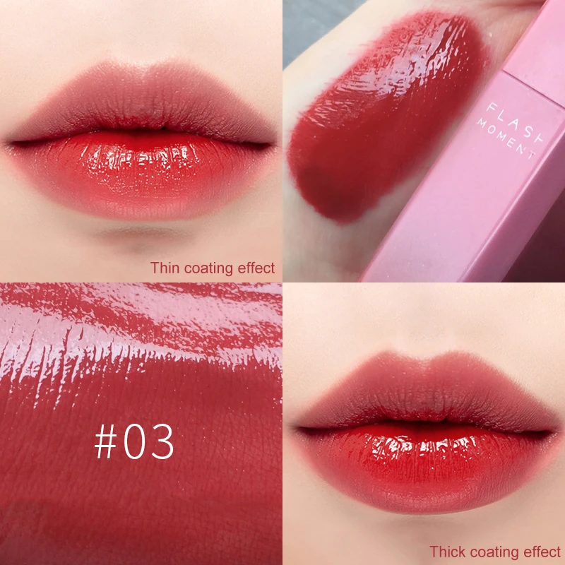 

7 Colors Mirror 3D Lip Glaze Moisturizing Waterproof Lasting Jelly Lip Tint Lipstick Lip Pigment Dark Red Nude Lip Stick TLSM2