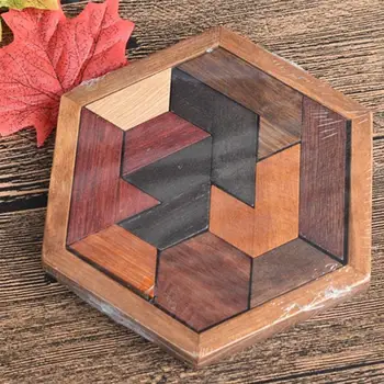 

1pcWooden Puzzles Toys Jigsaw Board Geometric Shape Child Educational Toy Brain Teaser Non Toxic Wood Children Kids Gift Present