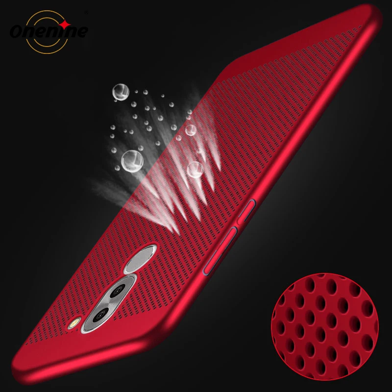 

Onenine Mesh Back Covers for Huawei Honor 6X Phone Case Cover 5.5 inch Ultrathin Plastic Breathing Holes Hard Mobile Phone Armor