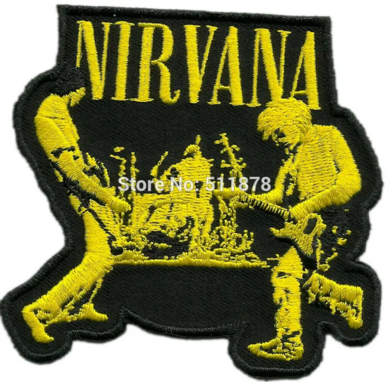3 5 &quotNIRVANA LIVE BAND Модные вышитая музыкальная группа приклеивающиеся утюгом нашивки